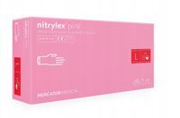 Rękawice nitrylowe nitrylex pink L 100 szt.