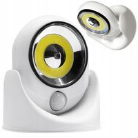 LAMPKA LED COB 360 NA BATERIE Z CZUJNIKIEM RUCHU 15540