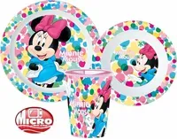 Myszka Minnie Zestaw Talerz Miska Kubek 3w1