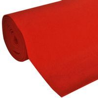 Czerwony dywan 1 x 10 m, bardzo ciężki 400 g/m2