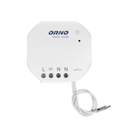 Przekaźnik podtynkowy MINI (dopuszkowy) ON/OFF sterowany bezprzewodowo,z odbiornikiem radiowym, ORNO Smart Home