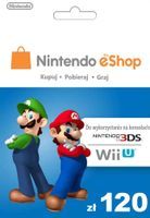 Nintendo karta 120 zł eShop Karta Kod Prepaid Klucz Wii