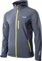 Kurtka Hi-TEC Męski SOFTSHELL CAEN szary z kapturem XXL