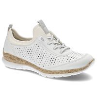 Półbuty RIEKER - N4222-80 White 41