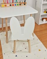 Krzesełko dla dziecka Króliczek Białe