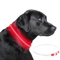 Obroża psa świecąca czerwona LED Trixie 40 cm S-M