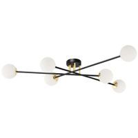 Modernistyczna LAMPA sufitowa ASTRA 10776602 Kaspa loftowa OPRAWA szklane kule balls czarne białe
