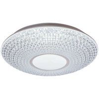 Plafon LAMPA sufitowa CORALIA 1518 Rabalux okrągła OPRAWA dekoracyjna LED 48W 3000-6500K glamour chrom biała przezroczysta