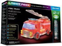Laser Pegs Świecące Klocki 12W1 Fire Truck Wóz Strażacki 173El. 12012
