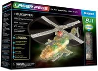 Laser Pegs Świecące Klocki 8W1 Helicopter 127El. 81012