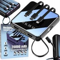 POWERBANK ŁADOWARKA 20000 mAh 2A 2x USB + KABLE