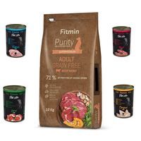 Fitmin dog Purity Grain Free Adult Beef12kg+GRATIS