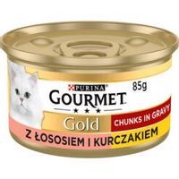 Gourmet Gold Karma dla kotów łosoś i kurczak w sosie z pomidorami 85 g