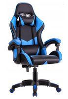 Gamingowy profesjonalny fotel obrotowy ekoskóra. SL-19 niebieski