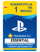 Playstation Plus - Essential - 1 miesiąc PS5 PS4 PS3 PSP Vita PSN