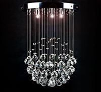 Żyrandol Kryształowy wiszący lampa kryształowa wisząca 40 cm kula HIT