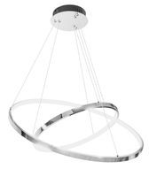 Lampa wisząca Wobako ring żyrandol Silva II 47W chrom LED okręgi 40/60
