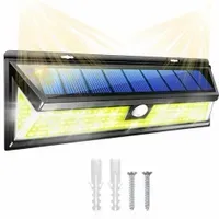 LAMPA ULICZNA SOLARNA COB Z CZUJNIKIEM RUCHU I ZMIERZCHU 340W