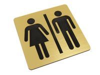 TABLICZKA NA DRZWI WC toaleta damsko męska piktogram