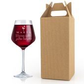 Kieliszek do wina XXL 860 ml z GRAWEREM dla niej + PUDEŁKO