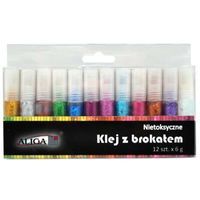 Klej z brokatem "Zestaw DIY", 6g, 12 szt, Aliga