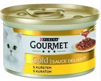 Gourmet Gold Karma dla kotów kawałki w smakowitym sosie z kurczakiem 85 g