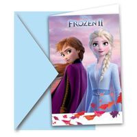 Zaproszenia urodzinowe "Kraina Lodu 2- Frozen", Procos, 6 szt