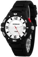 Xonix Wskazówkowy męski zegarek, czytelna tarcza, podświetlnie, wodoszczelny 100m, antyalergiczny