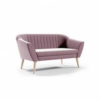 Różowa sofa skandynawska Eli 2 R62 / różowa