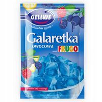 Gellwe Galaretka o smaku Frugo niebieska 72 g