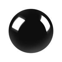 Kula dekoracyjna ceramiczna czarna 15 cm