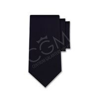 Krawat jednolity czarny