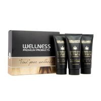 WELLNESS PREMIUM PRODUCTS Wellplex mini zestaw regenerujący do włosów łamliwych (szampon 50ml | odżywka 50ml | maska 50ml)