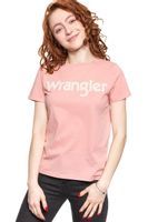WRANGLER T SHIRT DAMSKI ROUND TEE BRIDAL ROSE W7N4EVP01 S
