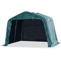 Namiot dla bydła, PVC 550 g/m², 3,3 x 3,2 m, ciemnozielony