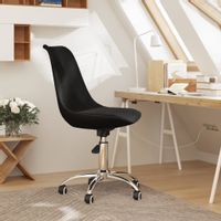 Obrotowe krzesło biurowe, czarne, tapicerowane tkaniną Lumarko!