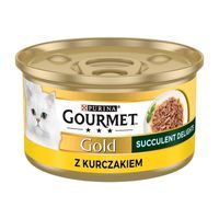 Gourmet Gold Succulent Delights Mokra karma dla kotów z kurczakiem 85 g