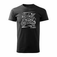 Koszulka z motocyklem na motor Honda X-ADV XADV męska czarna REGULAR L