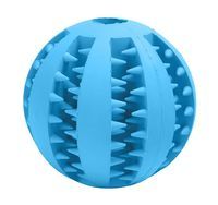 GRYZAK DLA PSA SILIKONOWY Zabawka w kształcie kuli 5cm niebieski AG684C