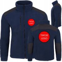 BLUZA POLAR Z WŁASNYM NADRUKIEM HAFTEM GRUBA MĘSKA