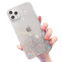 Etui Oppo A17 Brokat Cekiny Glue Glitter Case Transparentne