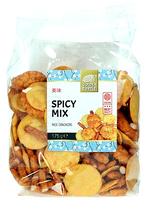 Krakersy ryżowo-kukurydziane Arare, snack miks Spicy 175g - Golden Turtle Brand