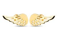 ZŁOTE KOLCZYKI GWIAZD WINGS SKRZYDŁA 585 14KT