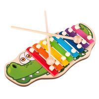 Cymbałki Drewniane Kolorowe Dla Dzieci Krokodyl