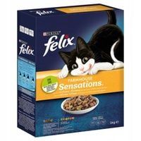 Felix Farmhouse Sensations Sucha karma dla kotów z drobiem i warzywami 1 kg