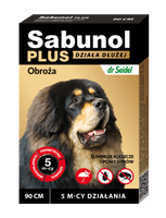 SABUNOL PLUS obroża przeciw pchłom i kleszczom dla psa 90cm