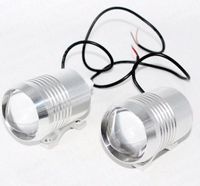 2*Mocny halogen motocyklowy U2/10W led kolor obudowy srebrny LED CARE