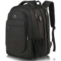 Plecak miejski poszerzany MATEIN na laptopa 15,6” z usb, kolor czarny