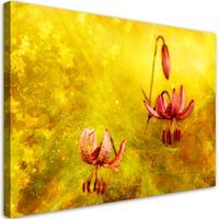 Obraz na płótnie, Zwiędłe tulipany kwiaty 100x70 100x70