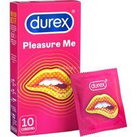 Prążkowane Prezerwatywy Durex Pleasure Me 10 Sztuk